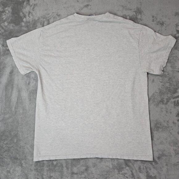 Vintage NASA Kennedy Space Center T Shirt Tee Adult Sz Large Gray Rocket Apollo - Picture 2 of 5